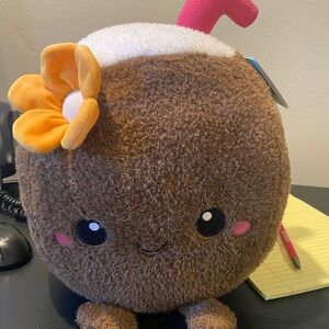 Coconut 🥥 Drink Plushie NWT